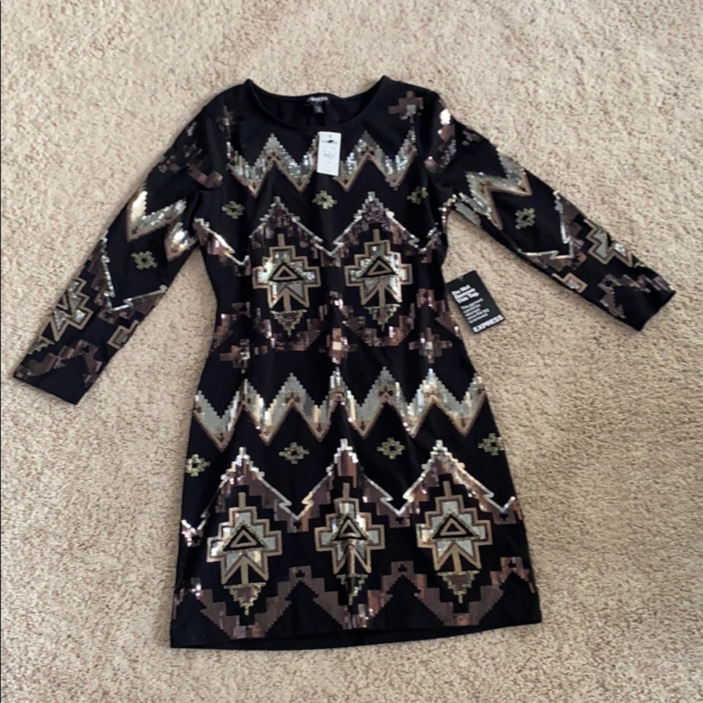 Express sequin dress